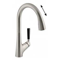 Смеситель Jacob Delafon Malleco E77748-VS для кухонной мойки c выдвижным изливом, сенсорный