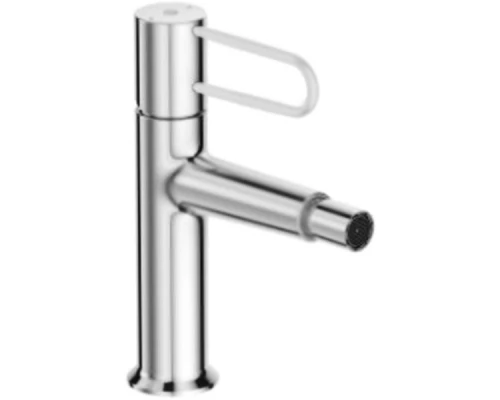 Смеситель для биде Jacob Delafon Odeon Rive Gauche E21033-00-CP с донным клапаном, хром, ручка белая