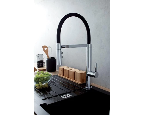 Смеситель Jacob Delafon Raphael E23311-CP для кухонной мойки, с гибким изливом