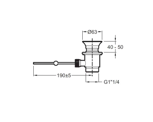 Смеситель Jacob Delafon Grands Boulevards для биде, с донным клапаном, хром, E77982-4A-CP