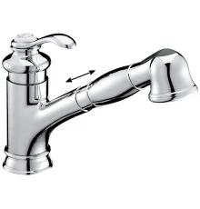 Смеситель Jacob Delafon Fairfax  E76091 для кухни однорычажный с выдвижным изливом