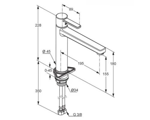 Смеситель Kludi Zenta 389730575 для кухни