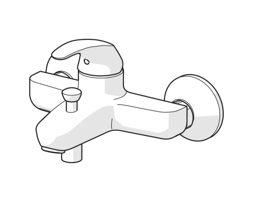 Смеситель для ванны и душа Oras Polara 1440Y