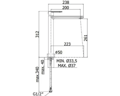 Смеситель Paffoni Candy CA081CR для раковины