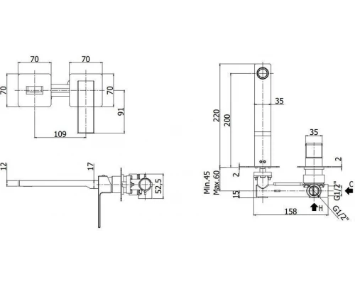 Смеситель Paffoni Elle EL105CR70 для раковины
