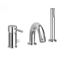 Смеситель Paffoni Light для ванны и душа на борт ванны, хром, LIG047CR