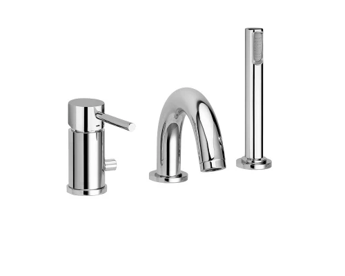 Смеситель Paffoni Light для ванны и душа на борт ванны, хром, LIG047CR