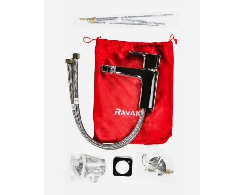 Смеситель для биде Ravak 10° TD 055.00, с донным клапаном, хром, X070067