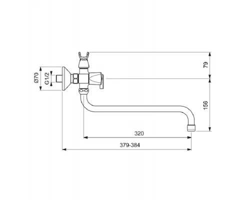 Смеситель для ванны и душа Vidima Practic BA343AA, хром