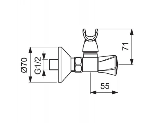Смеситель для душа Vidima Life BA360AA, хром