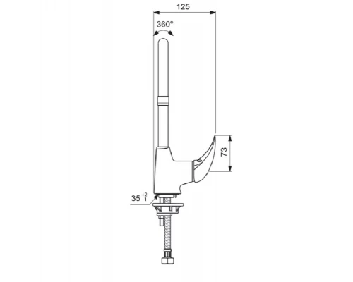 Смеситель для кухни Vidima Orion BA365AA, хром