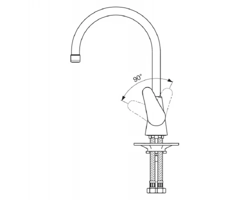 Смеситель для кухни Vidima Orion BA365AA, хром
