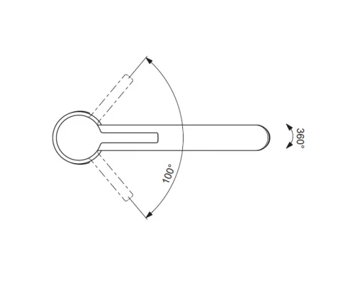 Смеситель Vidima Логик (Logik) BA282AA для кухонной мойки, поворотный излив, хром