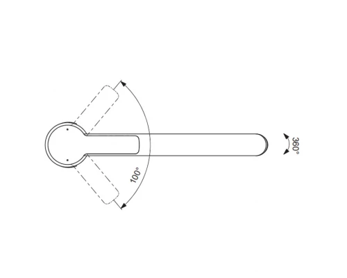 Смеситель Vidima УНО (Uno) BA241AA для кухонной мойки, поворотный излив, хром