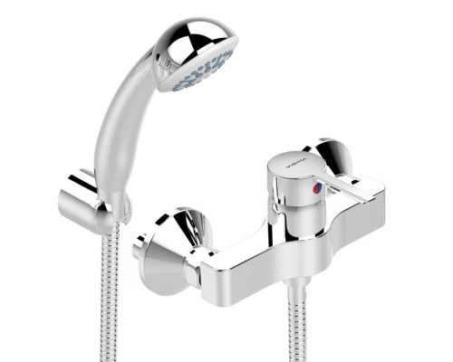 Смеситель Vidima Логик (Logik) BA278AA для душа с душевым гарнитуром, хром