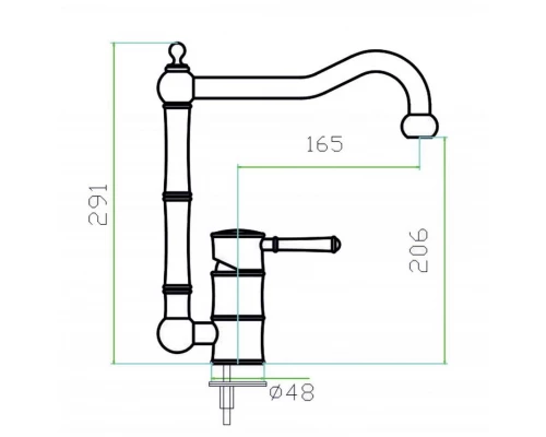 Смеситель Zorg Inox SZR-0031 OLD
