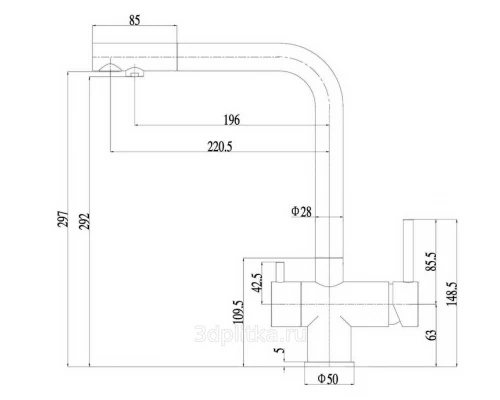 Кухонный смеситель Zorg SZR-7039 GRAFIT
