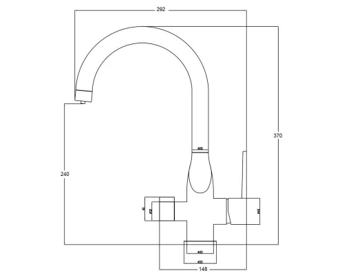 Смеситель Zorg Steel Hammer SH 910 BRONZE для кухни под фильтр, бронза