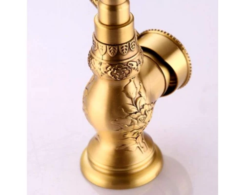 Смеситель Zorg Antic A 305K-BR для кухонной мойки, античная бронза