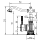 Смеситель Zorg Antic A 314U-BR для раковины, античная бронза