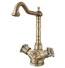 Смеситель Zorg Antic A 3005K-BR для кухонной мойки, античная бронза
