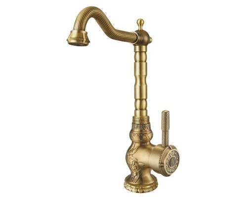 Смеситель Zorg Antic A 305K-BR для кухонной мойки, античная бронза