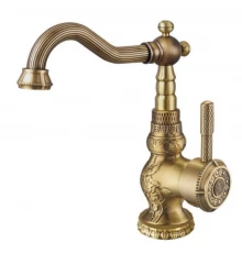 Смеситель Zorg Antic A 309U-BR для раковины, античная бронза