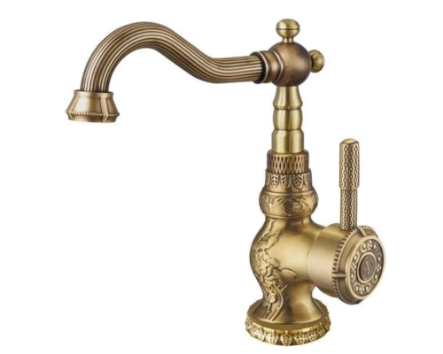 Смеситель Zorg Antic A 309U-BR для раковины, античная бронза