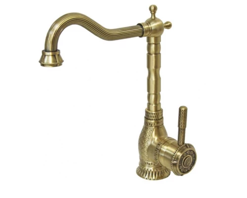 Смеситель Zorg Antic A 313K-BR для кухонной мойки, античная бронза