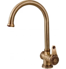 Смеситель Zorg Antic A 407K-BR для кухонной мойки, античная бронза