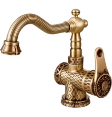 Смеситель Zorg Antic A 413U-BR для раковины, античная бронза