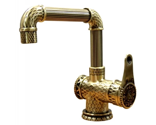 Смеситель Zorg Antic A 419 U-BR LOFT для раковины, античная бронза