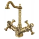 Смеситель Zorg Antic A 7005K-BR для кухонной мойки, античная бронза