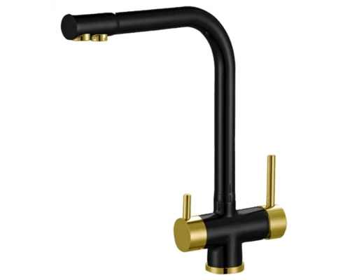 Смеситель Zorg Clean Water ZR 348 YF BLACK BRONZE для кухни под фильтр, черный/бронза