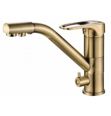 Смеситель Zorg Steel Hammer SH 321 BRONZE для кухни под фильтр, бронза