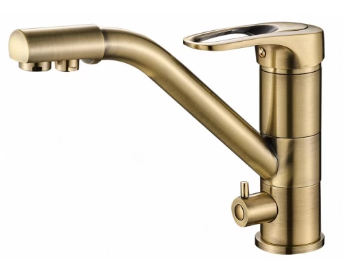 Смеситель Zorg Steel Hammer SH 321 BRONZE для кухни под фильтр, бронза