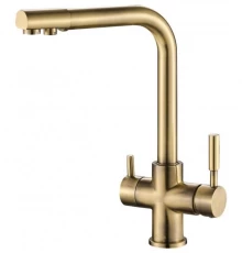 Смеситель Zorg Steel Hammer SH 552  BRONZE для кухни под фильтр, бронза