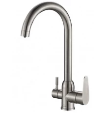 Смеситель Zorg Steel Hammer SH 723 INOX для кухни под фильтр, нержавеющая сталь