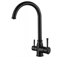 Смеситель Zorg Steel Hammer SH 763 INOX Grafit PVD для кухни под фильтр, графит PVD