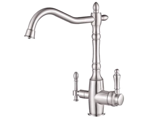 Смеситель Zorg Steel Hammer SH 812 SATIN для кухни под фильтр, сатин