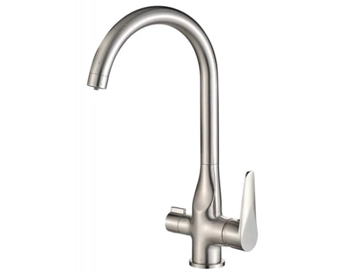 Смеситель Zorg Steel Hammer SH 910 SATIN для кухни под фильтр, сатин