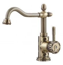 Смеситель для раковины Zorg Antic, бронза, A 125 U-BR