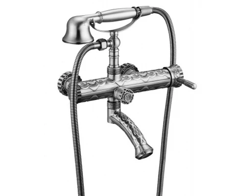 Смеситель для ванны Zorg Antic A 100W-SL, античное серебро