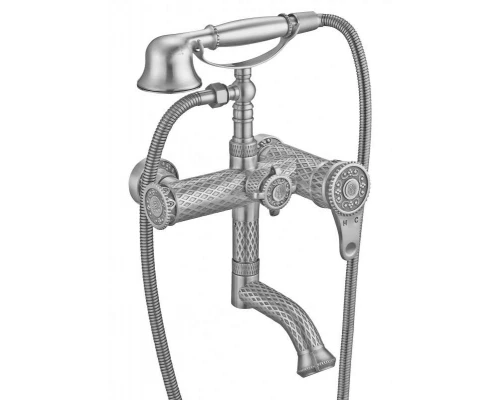 Смеситель для ванны и душа Zorg Antic, античное серебро, A 400W-SL