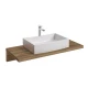 Столешница под раковину Ravak L, 100 см, темный орех, X000000837