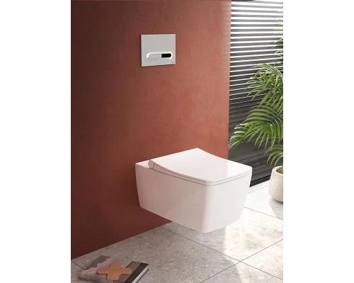 Инсталляция Vitra  с унитазом Vitra Metropole 9820B003-7201, сиденье тонкое микролифт, кнопка матовый хром, комплект