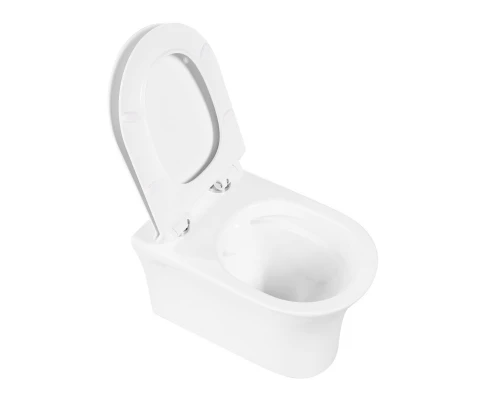 Подвесной унитаз BelBagno Ancona безободковый, белый, BB1224CHR-SM