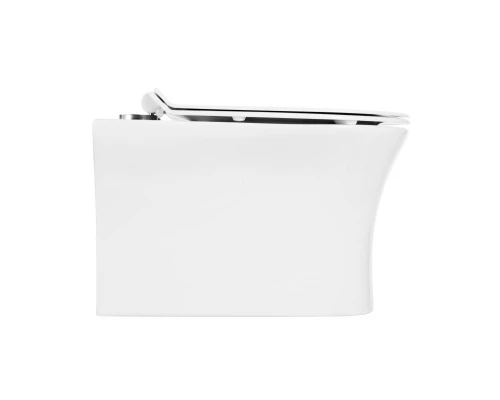 Подвесной унитаз BelBagno Ancona безободковый, белый, BB1224CHR-SM