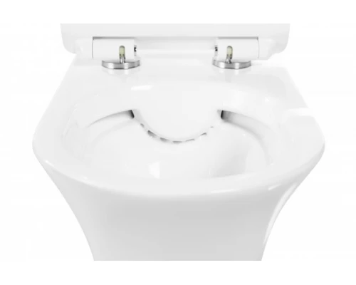 Подвесной унитаз BelBagno Ancona безободковый, белый, BB1224CHR-SM