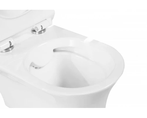 Подвесной унитаз BelBagno Ancona безободковый, белый, BB1224CHR-SM